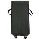 PANIER A LINGE AVEC ROULETTE 42X30X60 CM NOIR
