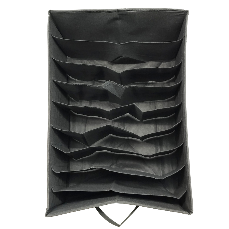 RANGEMENT VETEMENTS 42X30X22 CM MIX GRIS / BEIGE