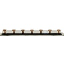 PORTE MANTEAU ADHESIF 6 POSITIONS 40 CM NOIR