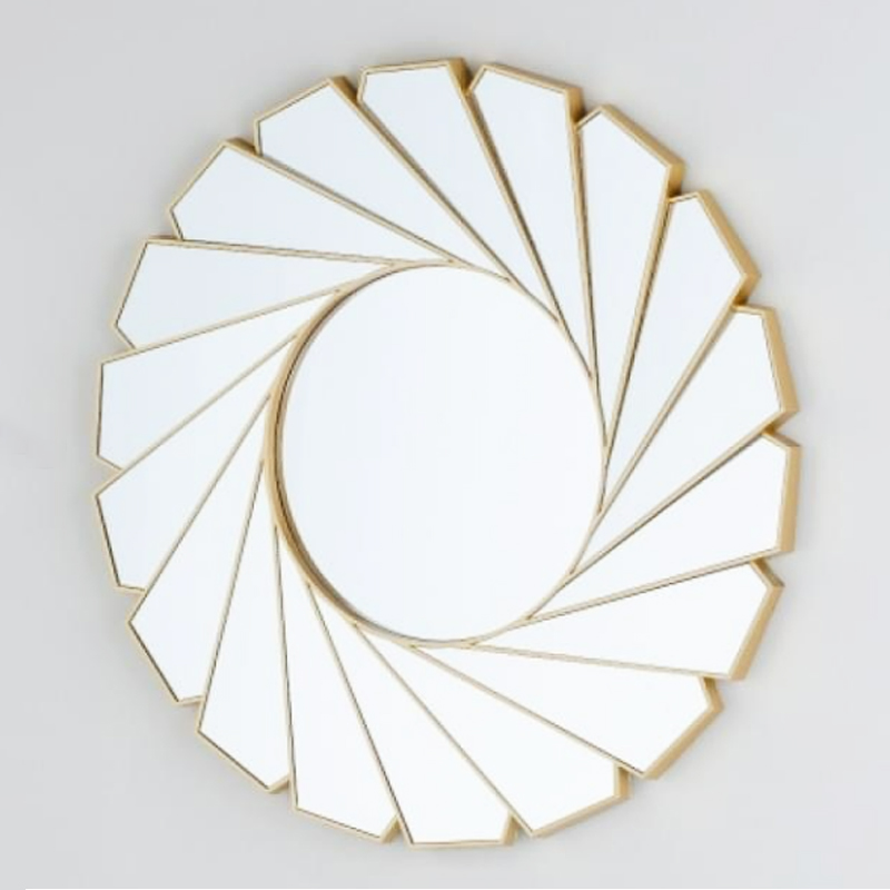 MIRROIR DECO PLASTIQUE 61X61 CM MODELE OR
