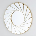 MIRROIR DECO PLASTIQUE 61X61 CM MODELE OR