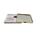PLATEAU DECO METAL 25X25 CM MODELE OR