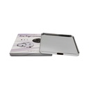 PLATEAU DECO METAL 20X20 CM MODELE ARGENT