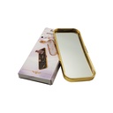 PLATEAU DECO METAL 22X9,5 CM MODELE OR