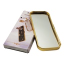 PLATEAU DECO METAL 35X12 CM MODELE OR