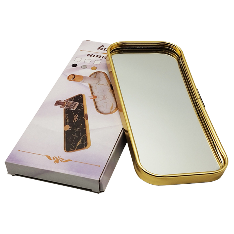 PLATEAU DECO METAL 35X15 CM MODELE OR