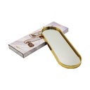 PLATEAU DECO METAL 30X10 CM MODELE OR