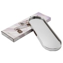 PLATEAU DECO METAL 35X12 CM MODELE ARGENT