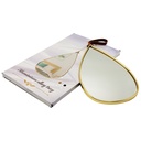 MIRROIR DECO METAL 40X22 CM MODELE OR