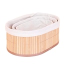 SET 3 PANIERS OVAL EN BAMBOO 48/28/60 CM 