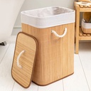 PANIER A LINGE EN BAMBOO 40X30X60 CM