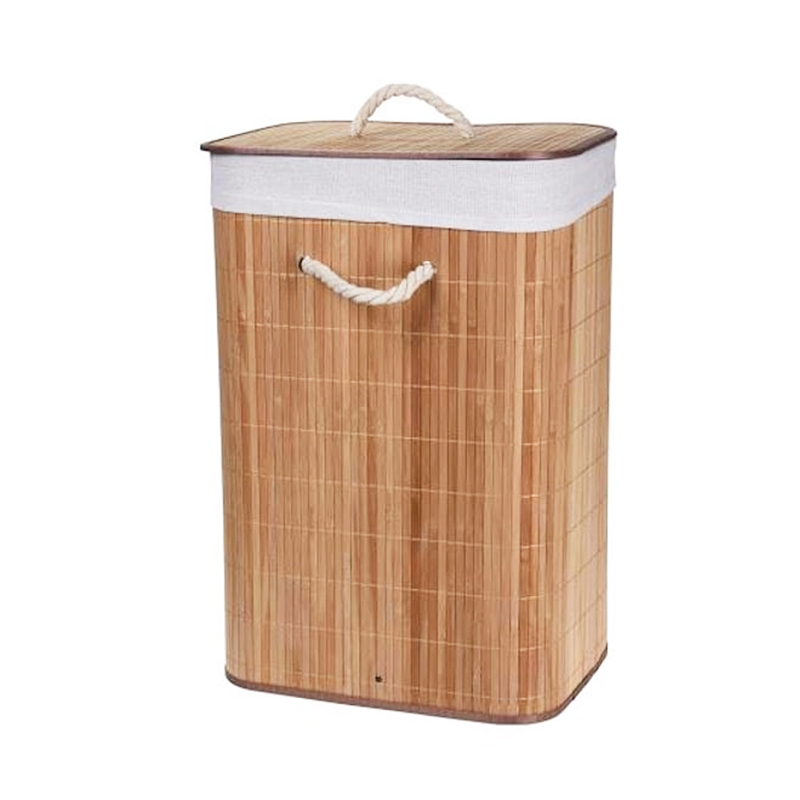 PANIER A LINGE EN BAMBOO 40X30X50 CM