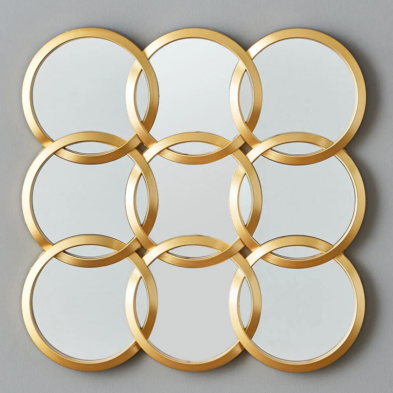 MIRROIR PLASTIQUE MODELE OR 44X44 CM