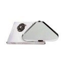 PLATEAU DECO METAL "HOME"  25X25 CM MODELE ARGENT