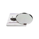 PLATEAU DECO METAL "HOME"  20 CM MODELE ARGENT