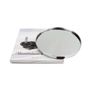 PLATEAU DECO METAL "HOME"  25 CM MODELE ARGENT