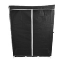 PENDERIE XXL METAL + POLYESTER 175X130X45 CM COULEUR NOIR
