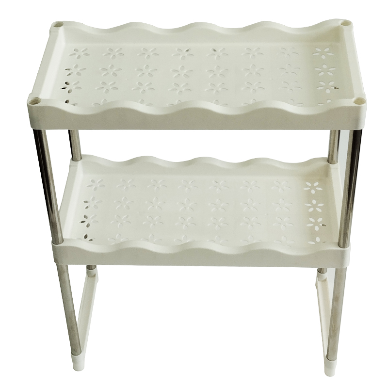 MEUBLE MICRO ONDE 50X34X23 CM METAL COULEUR BLANC