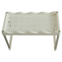 MEUBLE MICRO ONDE 63X50X23 CM METAL COULEUR BLANC