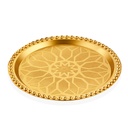PLATEAU DECO PLASTIQUE 29 CM MODELE OR