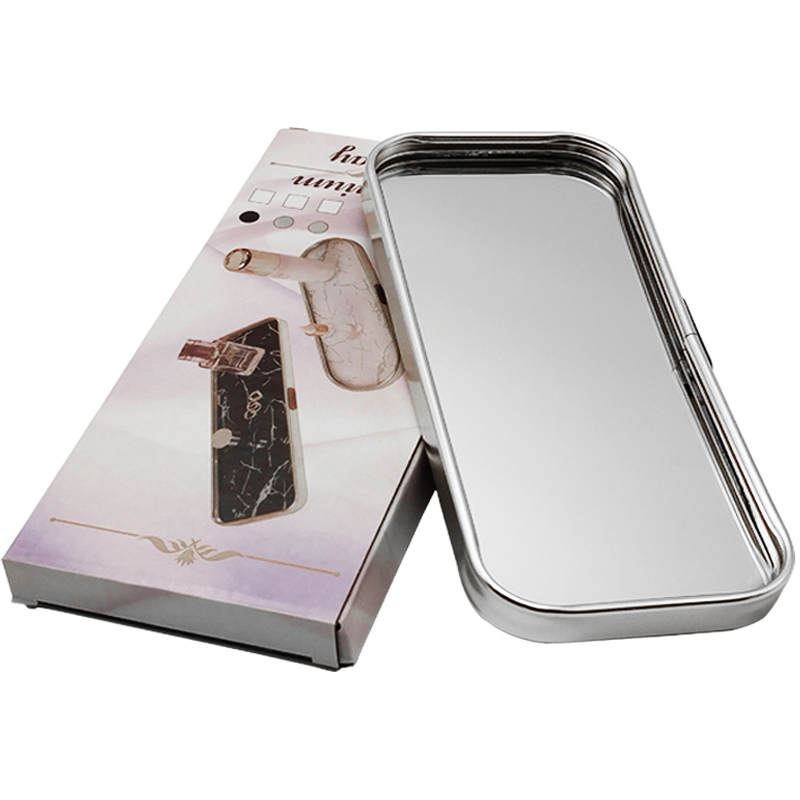 PLATEAU DECO METAL FORME RECTANGULAIRE 40X20 CM MODELE ARGENT