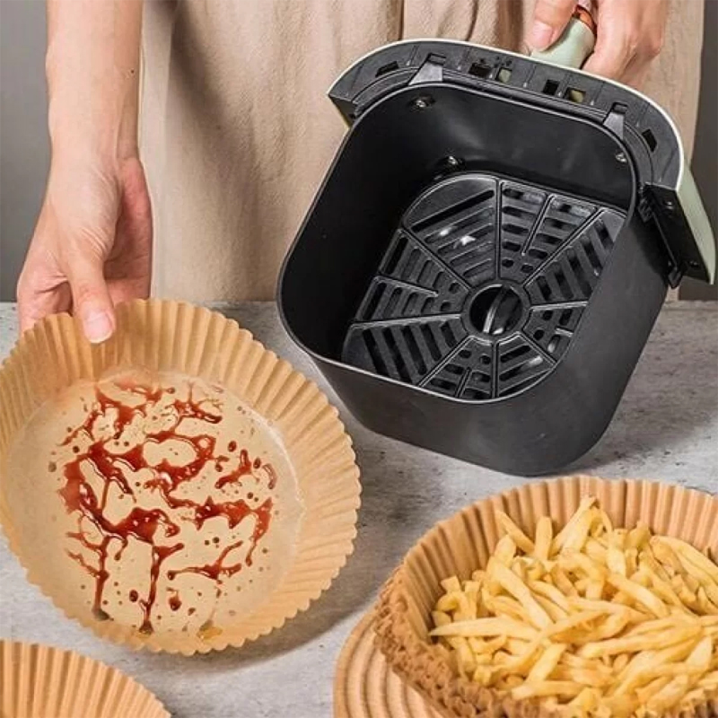 PAPIER AIR FRYER 50 PIEES 26X4 CM COULEUR MARRON