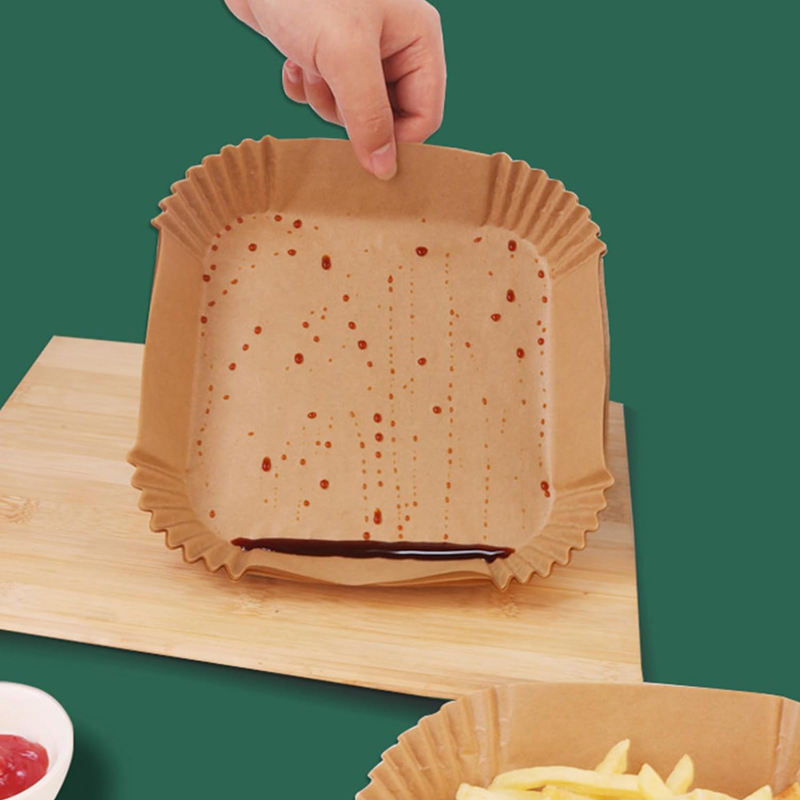 PAPIER AIR FRYER 20X20X4 CM COULEUR MARRON