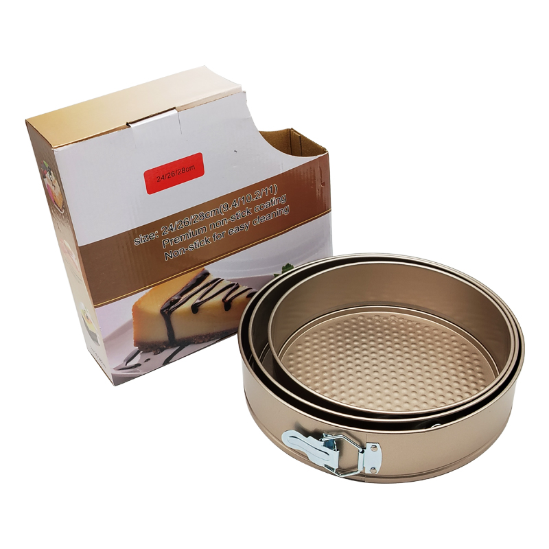 SET 3 MOULES 28 / 26 / 24 CM COULEUR OR