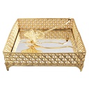 PORTE PAPIER DECO METAL 18X18X5 CM MODELE OR