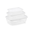 SET 3 BOITES CONSERVATION ALIMENTAIRE 300ML/600ML/1200 ML MIX BLANC/NOIR/BLEU