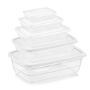 SET 5 BOITES CONSERVATION ALIMENTAIRE 300ML/600ML/1200ML/2000/3000 ML MIX ROSE/BLANC/BLEU