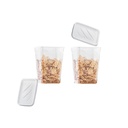 SET 2 BOITES CONSERVATION ALIMENTAIRE 800 ML MIX ROSE/BLANC/BLEU