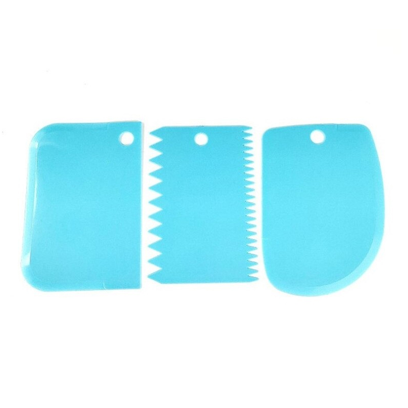Coupe pâte 3 pièces 12x9 cm mix couleur Rose / Bleu