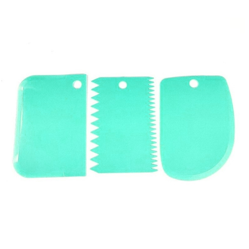 Coupe pâte 3 pièces 12x9 cm mix couleur Rose / Bleu