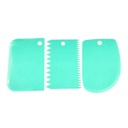 Coupe pâte 3 pièces 12x9 cm mix couleur Rose / Bleu