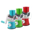 Coupe Légumes Multi-fonctions, lame inox, 24x11 cm couleur mix Vert / Rouge / Bleu