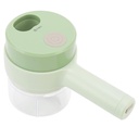 Hachoir électrique (USB), lame inox, 18x11x8 cm couleur Vert