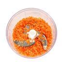 Hachoir manuel, lame inox, 13x9 cm mix couleur Noir / Bleu / Gris / Rose