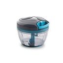 Hachoir manuel, lame inox, 13x9 cm mix couleur Noir / Bleu / Gris / Rose