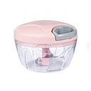 Hachoir manuel, lame inox, 13x8 cm mix couleur Vert / Bleu / Rose