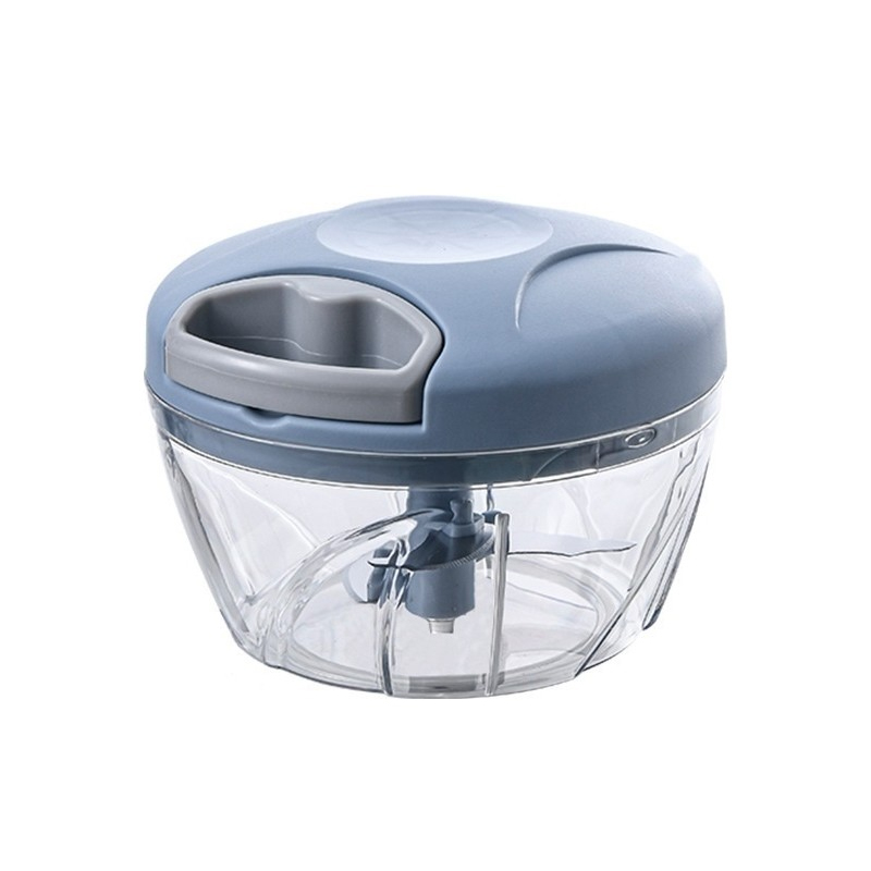 Hachoir manuel, lame inox, 13x8 cm mix couleur Vert / Bleu / Rose