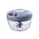 Hachoir manuel, lame inox, 13x8 cm mix couleur Vert / Bleu / Rose