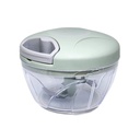 Hachoir manuel, lame inox, 13x8 cm mix couleur Vert / Bleu / Rose
