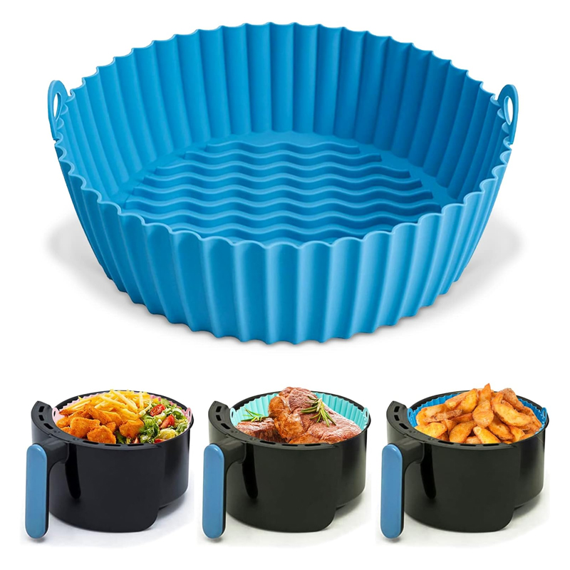 Moule silicone AIR FRYER 23 cm mix couleur Bleu / Noir / Gris