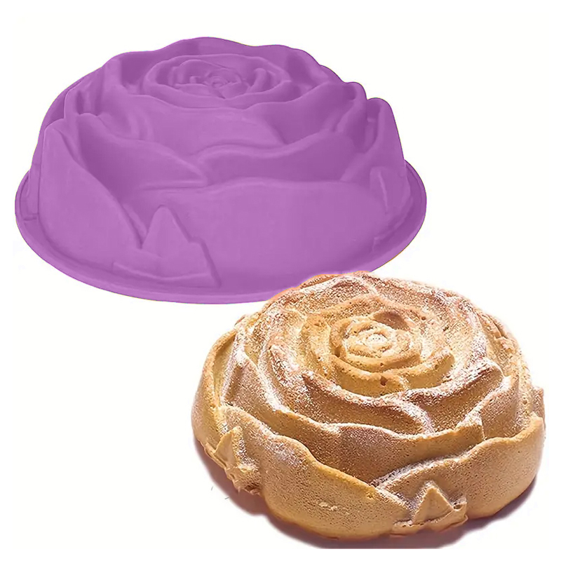 Moule silicone 24 cm mix couleur Rose / Bleu / Gris / Violet