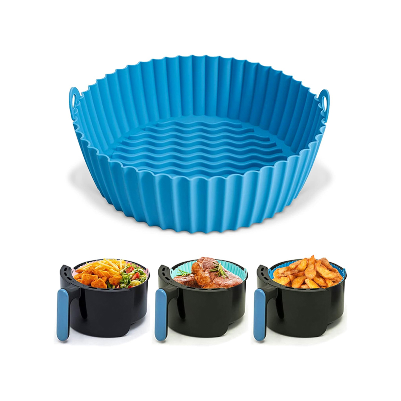 Moule silicone AIR FRYER 20 cm mix couleur Bleu / Noir / Gris
