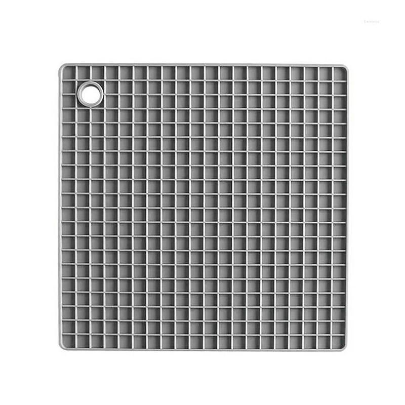 Sous Plat en silicone 17x17 cm mix couleur Rouge / Gris / Violet