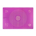 Plan de travail en silicone patisserie 65x45 cm couleur mix Gris / Violet / Rose / Vert