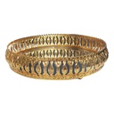 PLATEAU DECO METAL ROND 20 CM MODELE OR