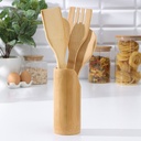 Set 5 pièces ustensiles en bois